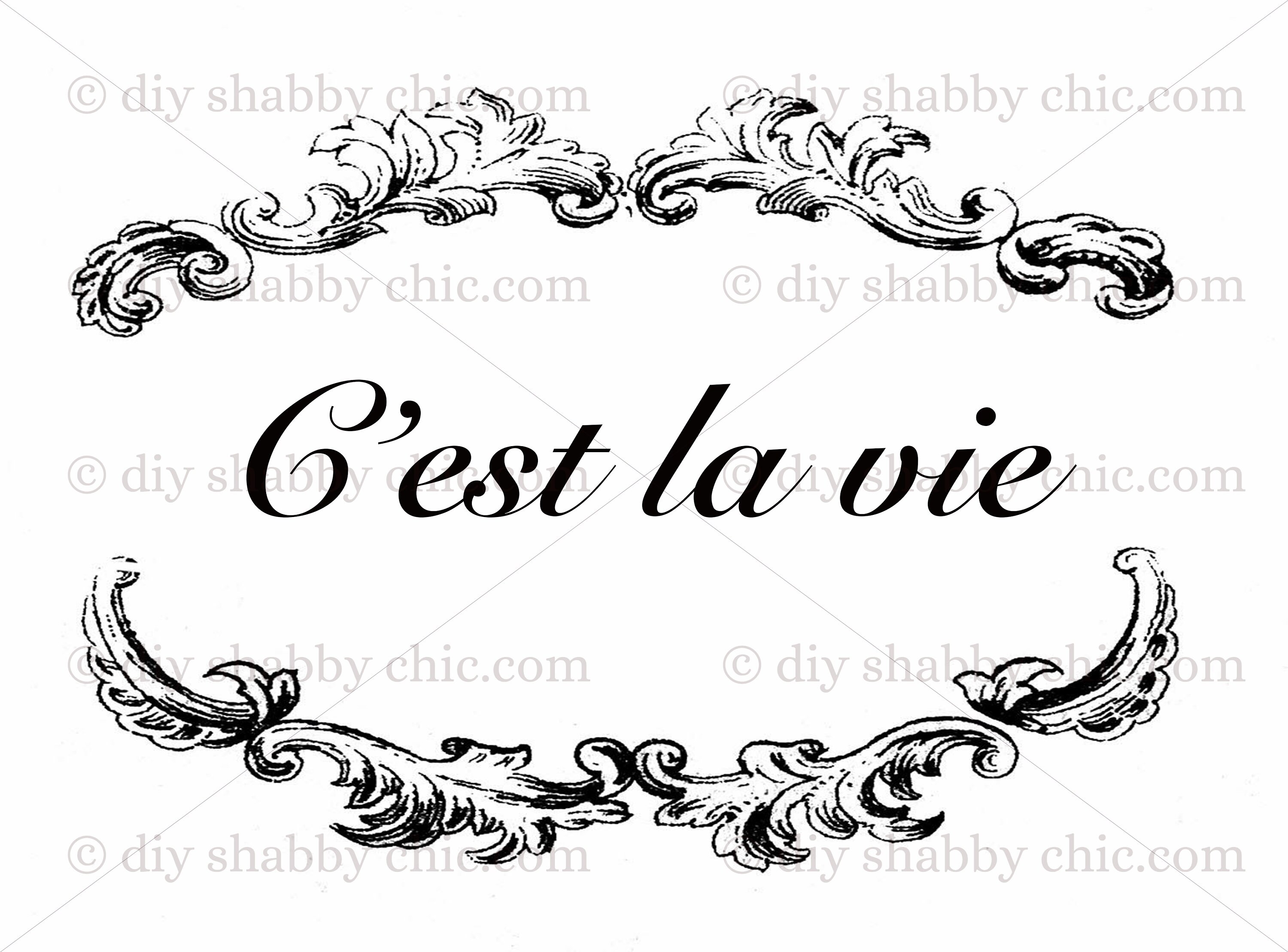 Furniture decals shabby chic french image transfer vintage Etsy