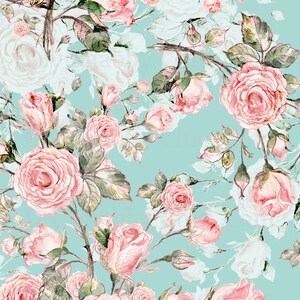 Waterslide Stickers Shabby Chic Furniture Image Transfer Vintage Antique Home Craft Label Crafts Scrapbooking Card Making DIY Beautiful Roses