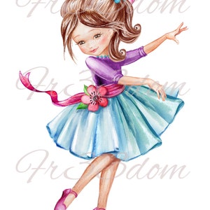 Cut & Stick, Selbstklebende Aufkleber, Möbel, Wandaufkleber, klar, Transfer, Journal, Collage, Mixed Media, Kinderaufkleber, 329 Ballet Girl
