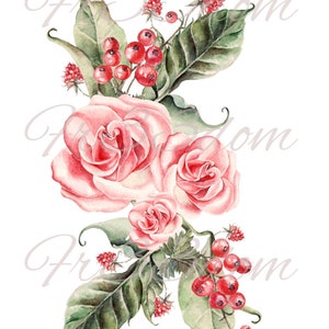 Schneiden & Kleben, Selbstklebende Aufkleber, Möbel, Wandaufkleber, klar, Transfer, Kunst, Collage, Mixed Media, Kinder Aufkleber, 165 Rosenbeeren