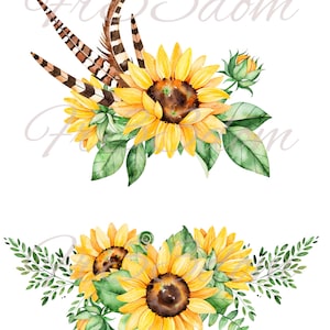 Schneiden & Kleben, Selbstklebende Aufkleber, Möbel, Wandaufkleber, klar, Transfer, Kunst, Collage, Mixed Media, Kinderaufkleber 181 Sonnenblumenfeder