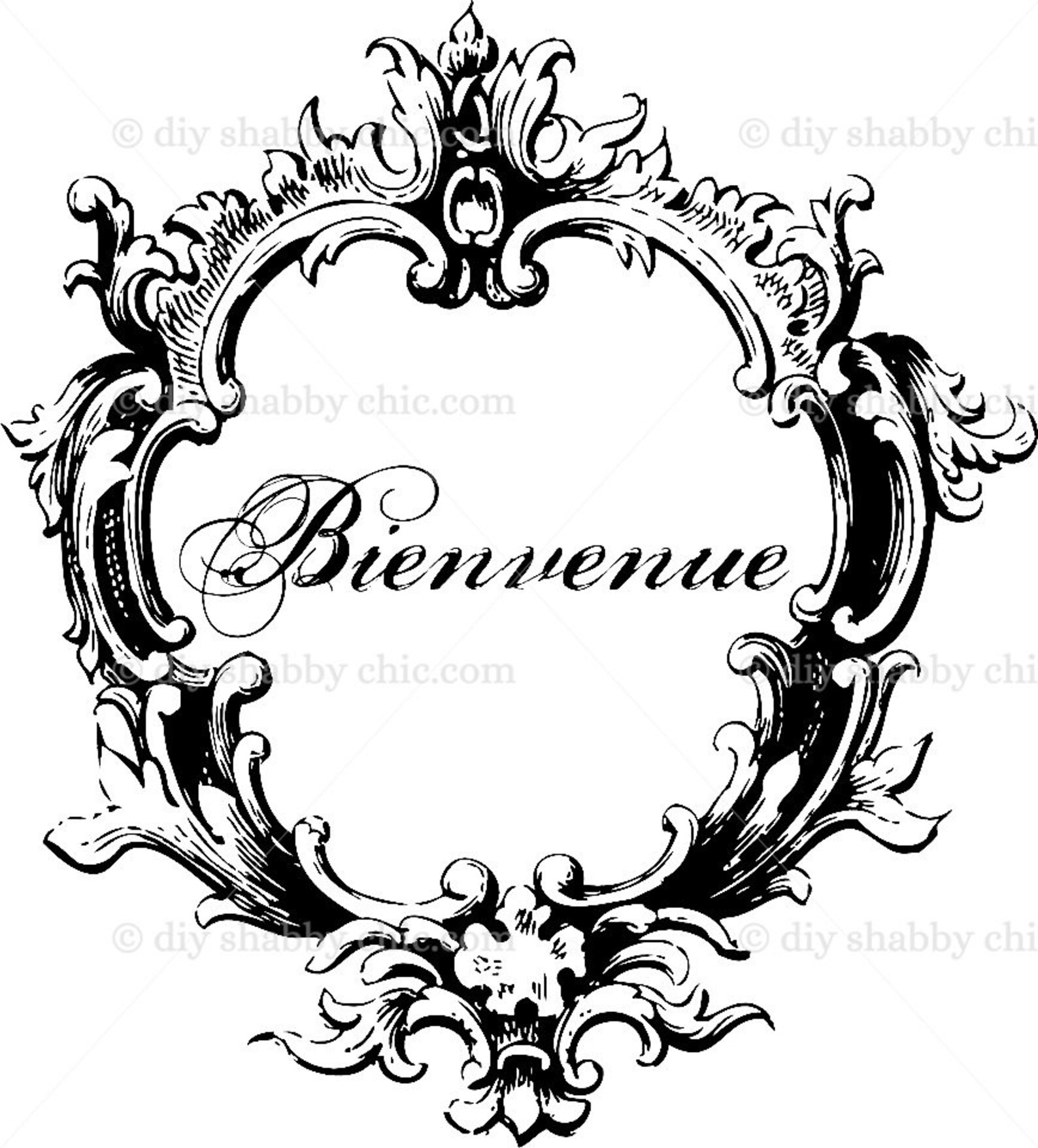 Furniture decals shabby chic french image transfer vintage Etsy