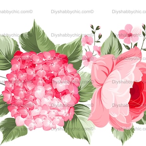 Waterslide Decals Shabby Chic Furniture Image Transfer vintage Antique Home Craft Label Crafts Scrapbooking Card Making DIY Floral Edge