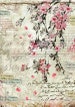 Waterslide Decals Shabby Chic Furniture Image Transfer Vintage Antique Home Craft Label Crafts Scrapbooking Card Making DIY Cherryblossom 