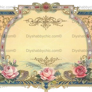 Waterslide Calcomanías Shabby Muebles Chic Transferencia vintage antigua casa artesanía artesanías scrapbooking tarjeta haciendo diy victorianlabel