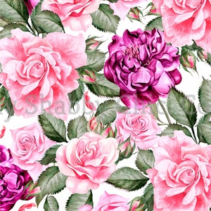 Cut and Stick Klar weiß Möbel Wand Selbstklebende Aufkleber Vinyl Perlmutt Bastelpapier Rosa Rosen Muster