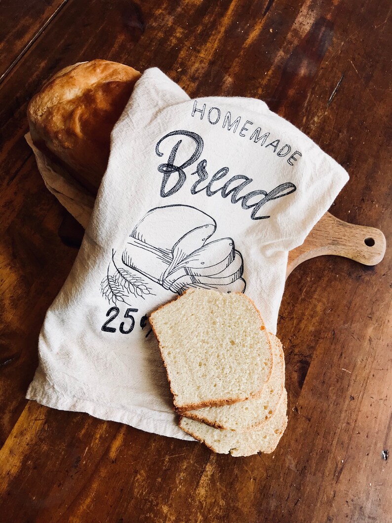 Homemade Bread Kitchen Towel Fresh Bread Kitchen Towel Bread Etsy