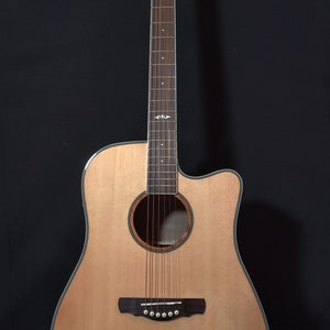 Guitarra electroacústica/Diseñada y especificada por Southwest Acoustics: abeto y caoba