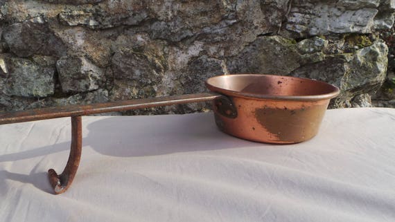 Kupfer Pfanne Kupferpfanne Schokolade Schmelzen Grosse Pfanne Etsy