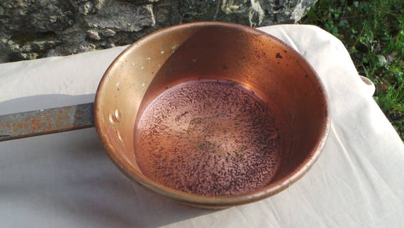 Kupfer Pfanne Kupferpfanne Schokolade Schmelzen Grosse Pfanne Etsy