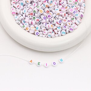 5mm Black Alphabet Beads Cube Acrylic Alphabet Beads A-Z 100 Pcs/Bag Mixed 10346550
