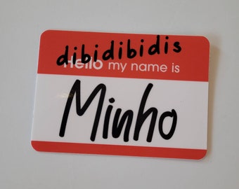 My Name Is Minho SHINee sticker