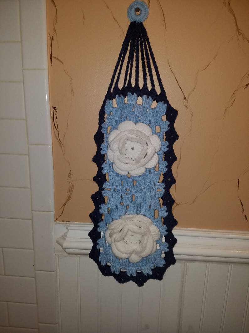 4 pieces crochet handmade bathroom set Toilet seat cover Etsy