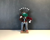 Vintage Native American Zuni Kachina Doll Native American Doll Katsina 9 quot Carved Wood