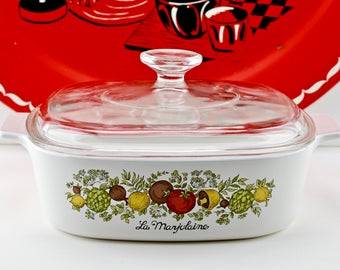 Vintage Corning Ware 2 Quart Casserole Spice of Life A-2-B