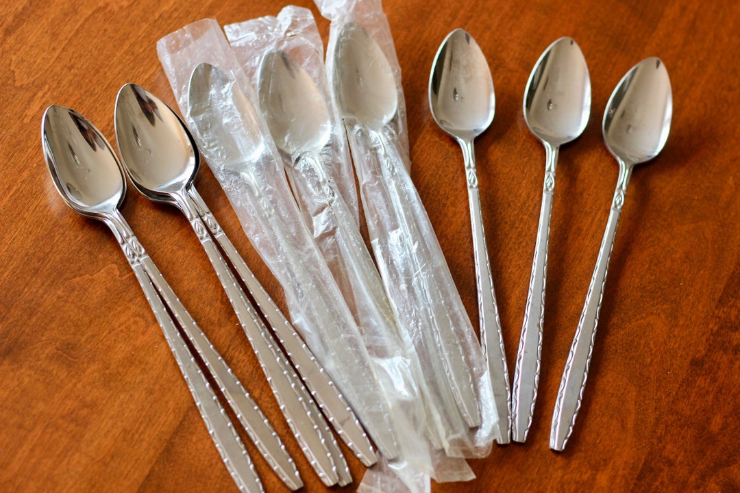 Vintage SCC Stainless Iced Tea Spoons Japan Flatware Set of 10 Etsy