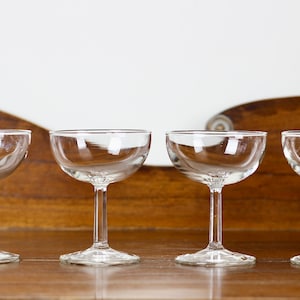 Vintage Champagne Coupe Cocktail Glasses Set of 4