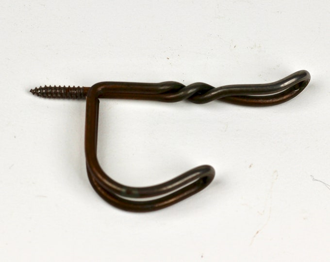 Vintage Twisted Screw in Wire Coat Hooks Set of 3 Etsy