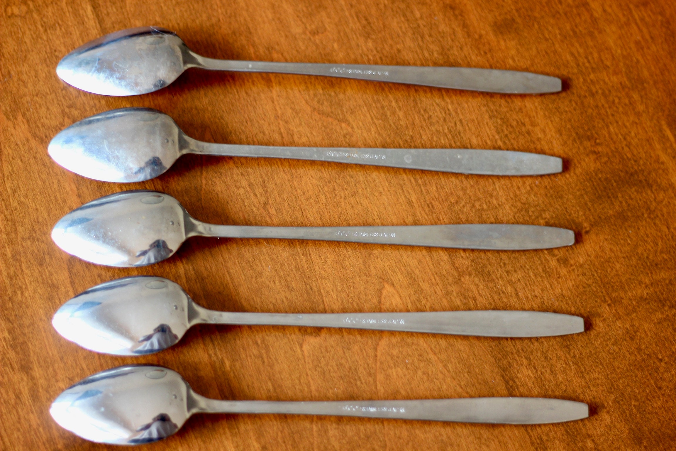 Scc Line Tea Vintage SCC Stainless Iced Tea Spoons Japan Flatware Set of 10 - Etsy