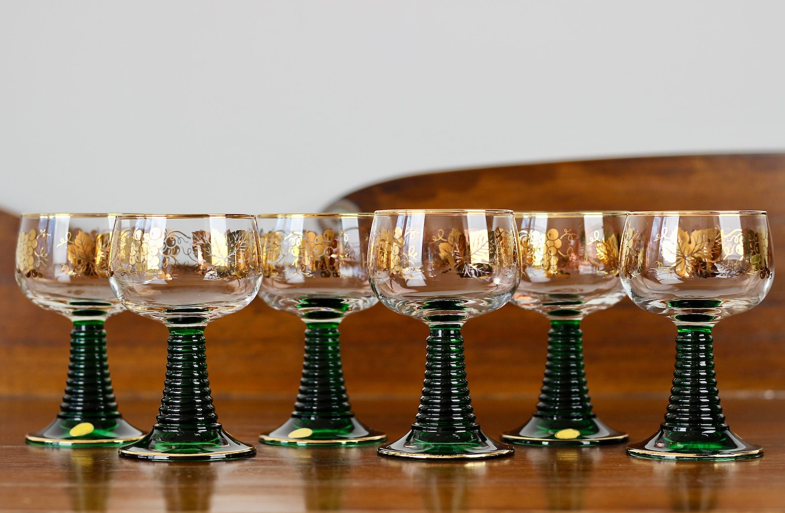 Discover Roemer Glass Green Stemmed German Wine Glasses