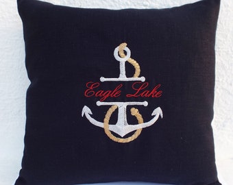 Anchor Pillow Etsy