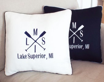 Lake house pillow | Etsy Lake Life Lumbar Throw Pillow Cover