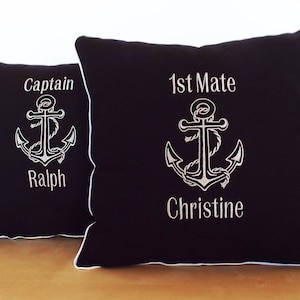 Aangepaste cadeau voor boot accessoires kussensloop nautische cadeau voor booteigenaar gepersonaliseerde cadeau voor strandhuis hostess kussen voor zomerhuis
