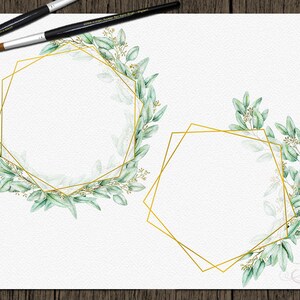 Eucalyptus Greenery Watercolor Clipart Seeded Eucalyptus Clip Art Aqua ...
