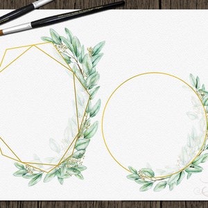 Eucalyptus Greenery Watercolor Clipart Seeded Eucalyptus Clip Art Aqua ...