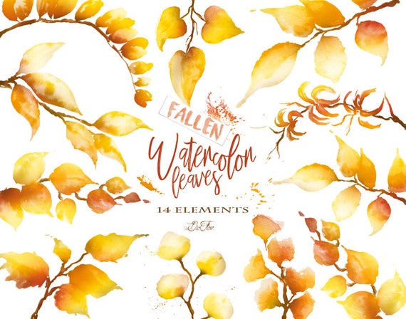Watercolor Fall Leaves Clipart Autumn Fallen Leaves Frame Etsy Watercolor Fall Leaves Clipart Autumn Fallen Leaves Frame Etsy