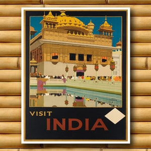 Art India Travel Poster Asian Wall Decor Print AJT242