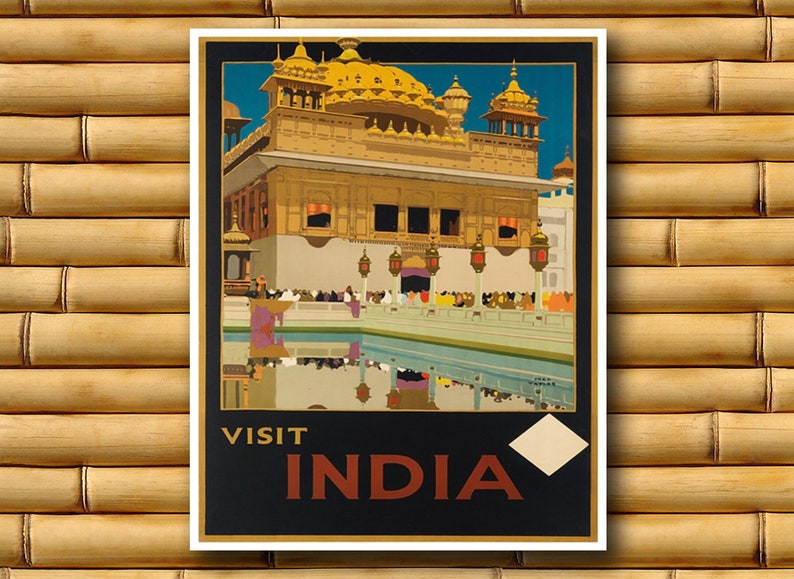 Art India Travel Poster Asian Wall Decor Print AJT242