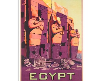 Ägypten Reise Poster Ägyptische Kunst Vintage Decor (AJT135)a
