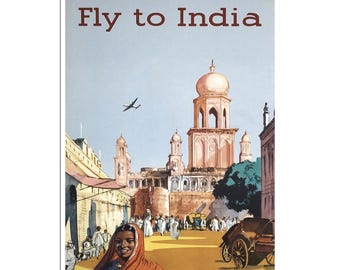 India Painting Travel Poster Indian Art Print (AJT264)a