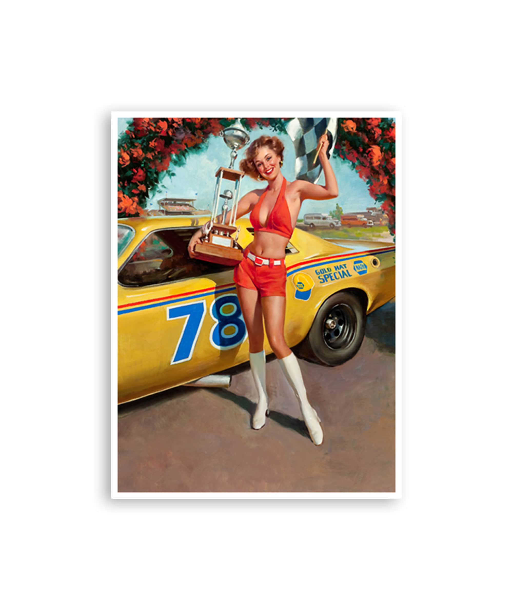 Calendario 2024, anni '50, stile retrò, vere ragazze Pin Up con automobili,  14 pagine lucide in formato A4, agenda mensile annuale, calze sexy per  ragazze graziose -  Italia