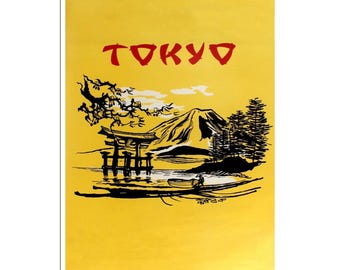 Tokyo Art Japan Travel Poster Japanese Print (AJT287)a