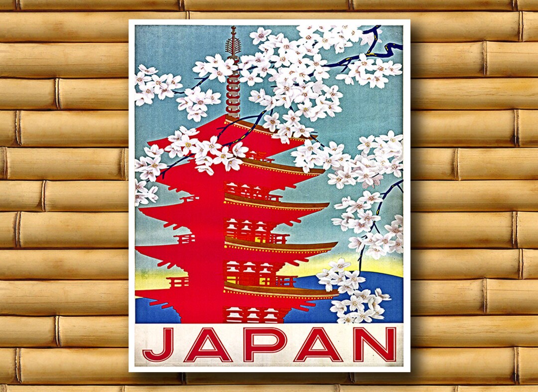 Japan Vintage Travel Poster Wall Art Print Japanese Decor AJT6 - Etsy