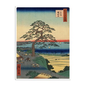 Japanese Landscape Art Utagawa Hiroshige Print Japan Poster (J155)a