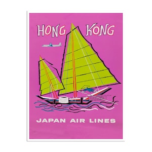 Hong Kong Art Chinese Print China Travel Poster (AJT322)a