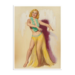 Hawaiian pin up girl - Etsy 日本