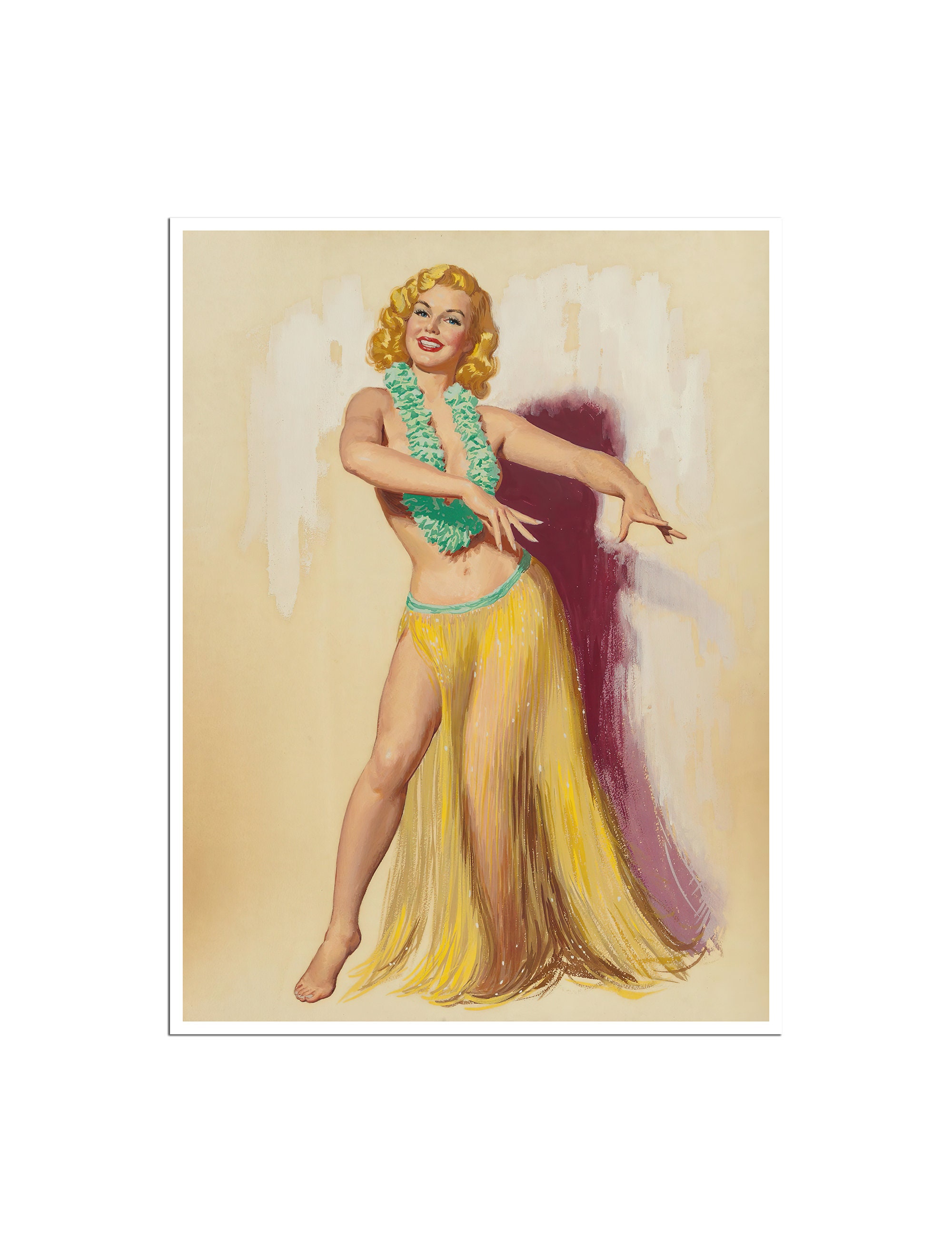 Hawaiian pin up girl - Etsy 日本