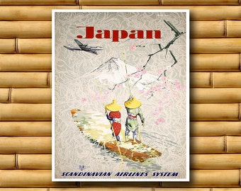 Japan Travel Poster Vintage Japanese Wall Art Asian Print Decor (AJT142)