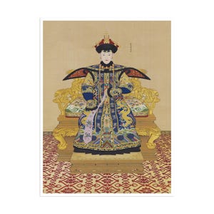 Chinesische Kaiserin Poster China Print Asiatisches Dekor (CH66)a
