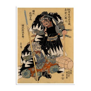 Samurai Poster Ronin Art Japanese Print Japan Sign (J17)a