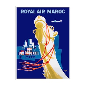 Morocco Travel Poster Moroccan Art Print (AJT133)a