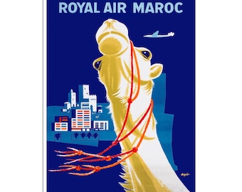 Morocco Travel Poster Moroccan Art Print (AJT133)a