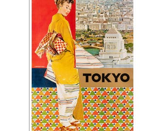 Tokyo Art Japan Travel Poster Japanese Print (AJT270)a