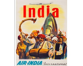 India Travel Poster Indian Art Print (AJT295)a