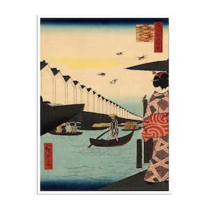 Japanese Landscape Art Ukiyo-e Poster Japan Print (J20)a