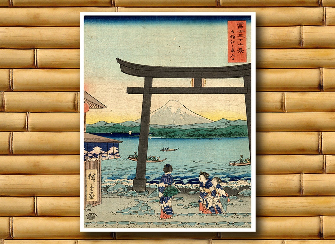 Japanese Decor Wall Art Asian Landscape Print Decor Retro - Etsy